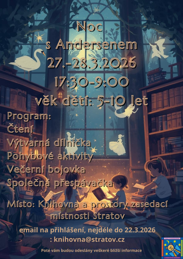 Pozvánka na&nbsp;Noc s&nbsp;Andersenem 27.3.2026