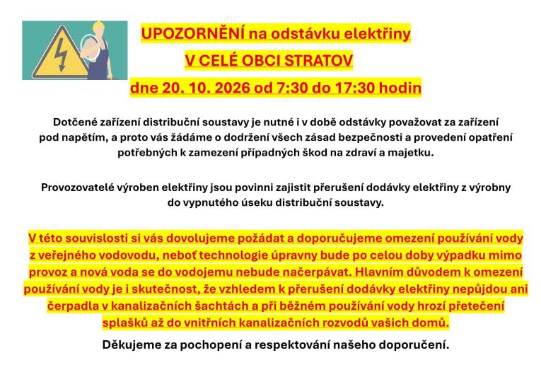 Odstávka elektřiny