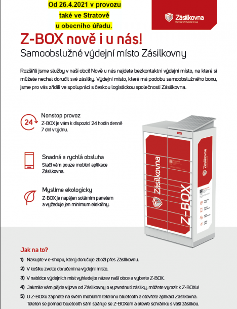 Z-BOX zahájení provozu