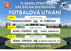Pozvánka na kopanou do Stratova 30.8. a 31.8.
