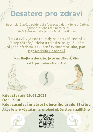 Desatero pro zdraví - beseda